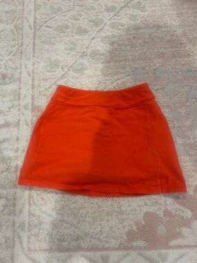 art class Bright Orange Casual Girls' Skort